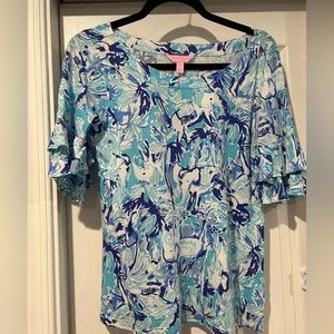 Lilly Pulitzer S Elephant print top
